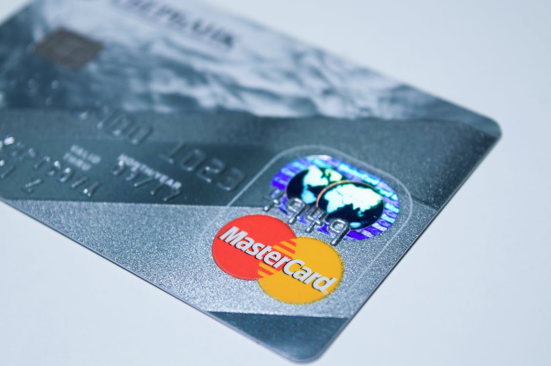 A MasterCard credit card