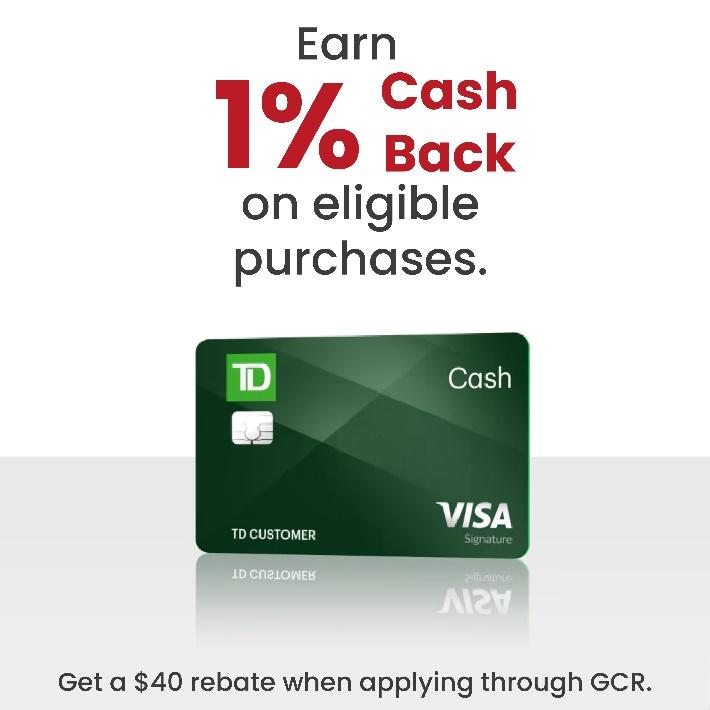 TD cash back visa’s impeccable cash back for purchases