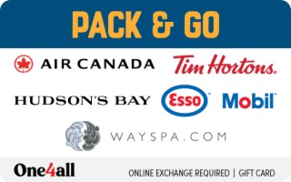 Pack and Go eGift Card from One4all Canada